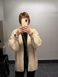 Customer photo review of Oversized Lantern Sleeve Cardigan