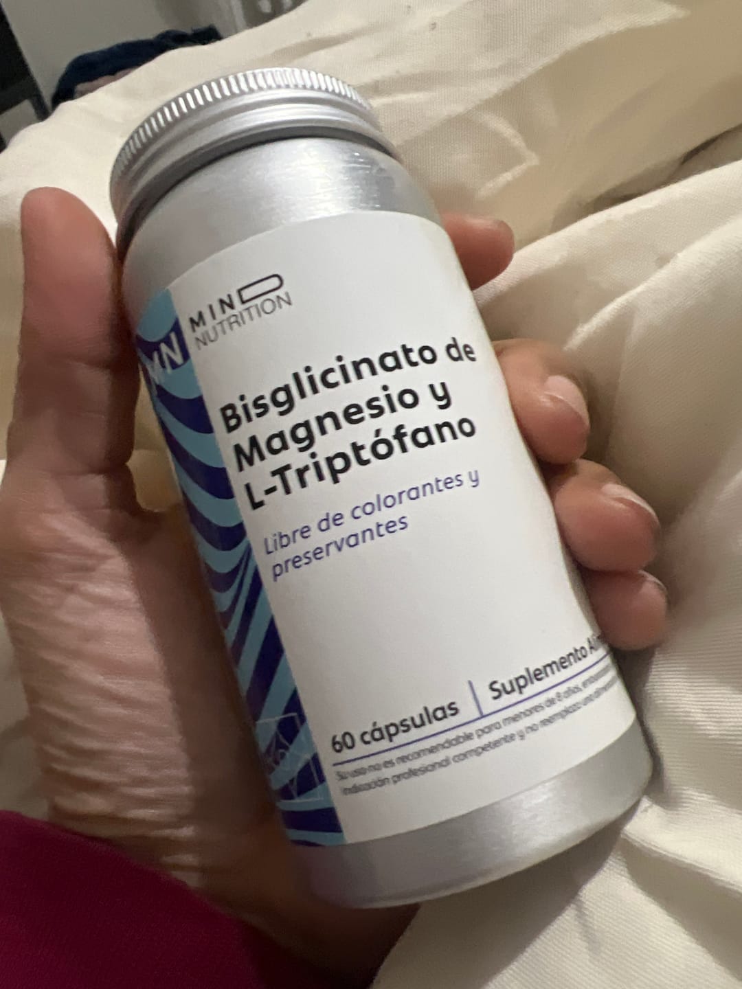 Customer photo review of Bisglicinato de Magnesio + L-TRP