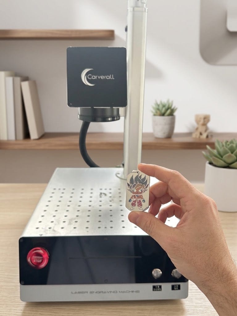 Customer photo review of Carverall Z12 JPT Fiber Laser Engraver for Metal & Plastic