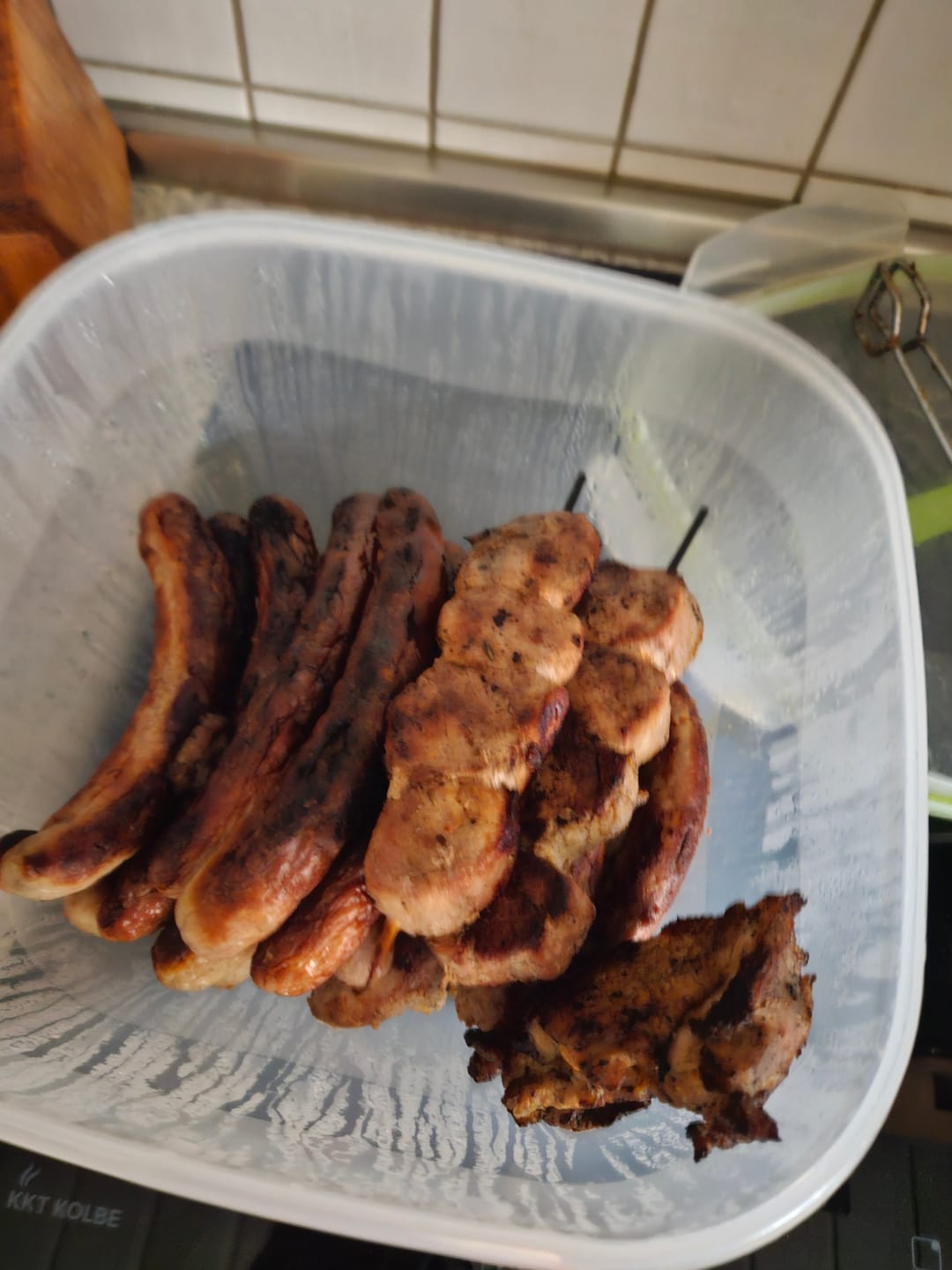 Customer photo review of Original Thüringer Hausmacher Bratwurst grob 5 Stück