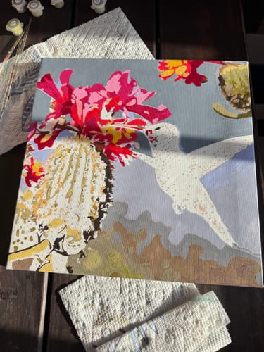 Customer photo review of Custom Paint by Numbers
