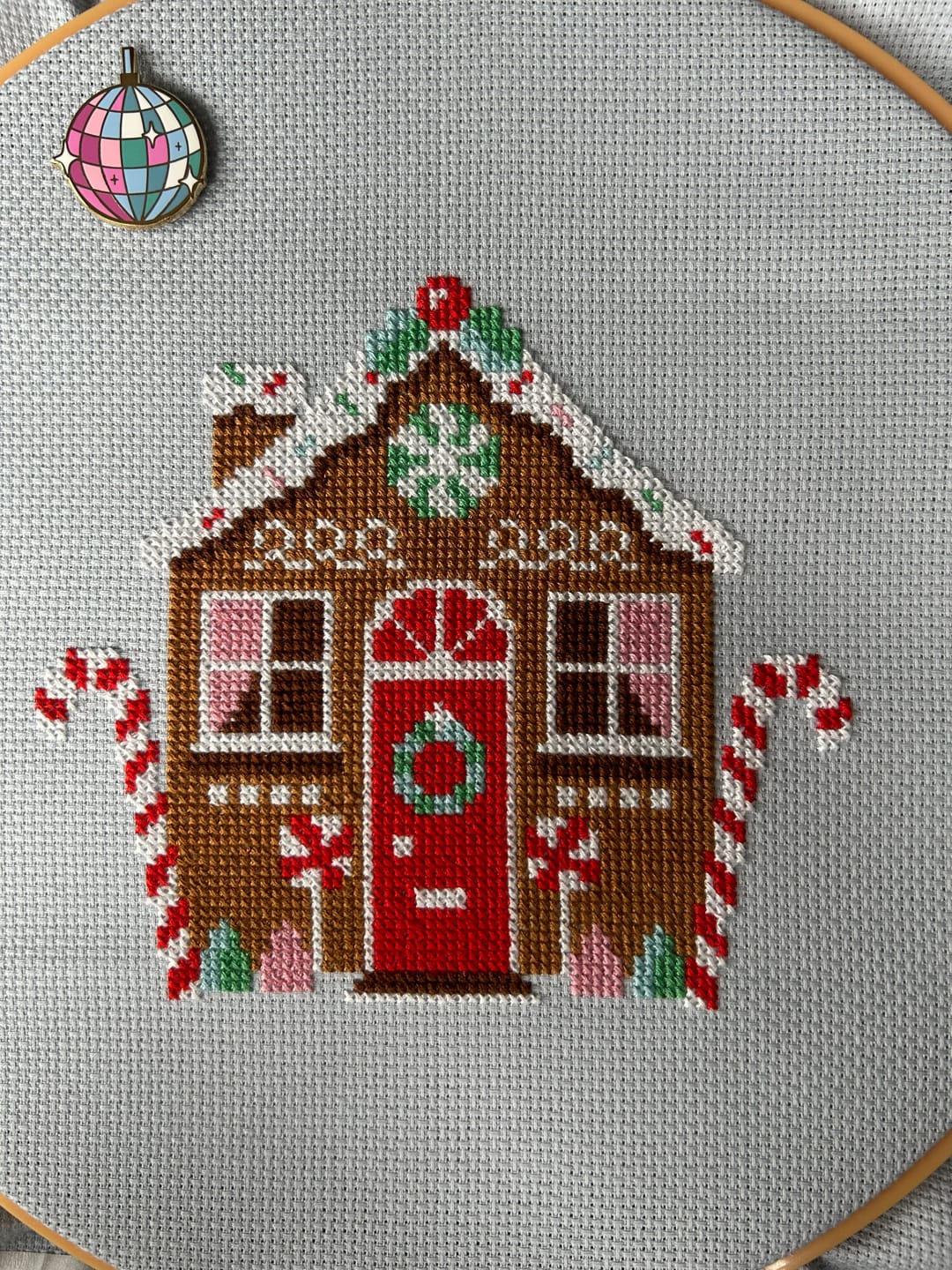 Customer photo review of Gingerbread Cottage - Cross Stitch Kit