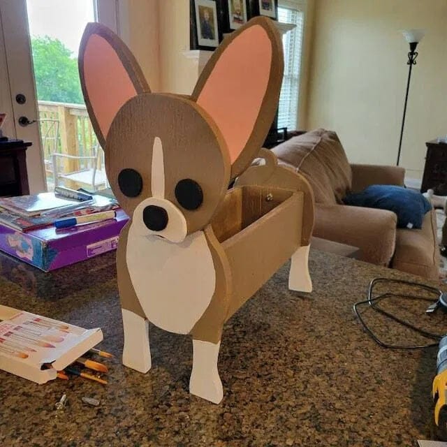 Customer photo review of Dog Planter - Chihuahua