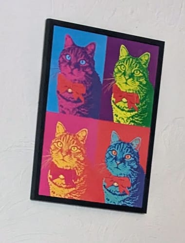 Customer photo review of Personalised Poster With Dog or Cat - Colour Squares