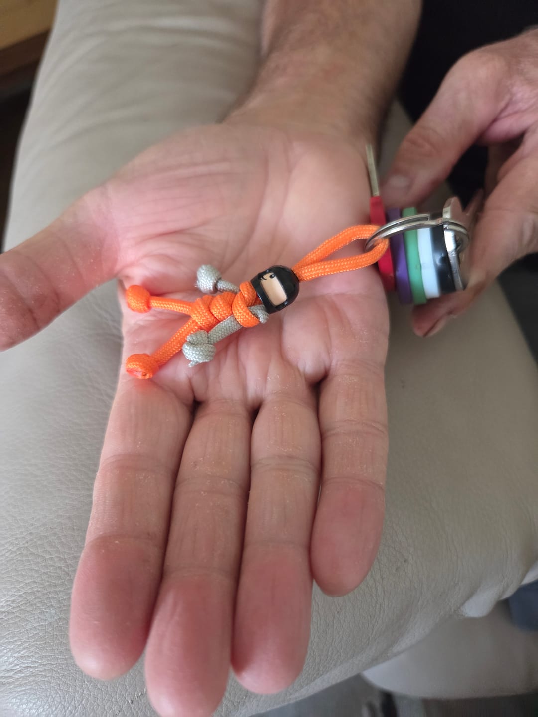 Customer photo review of MCL Team F1 Motorsport Paracord Buddy Keychain