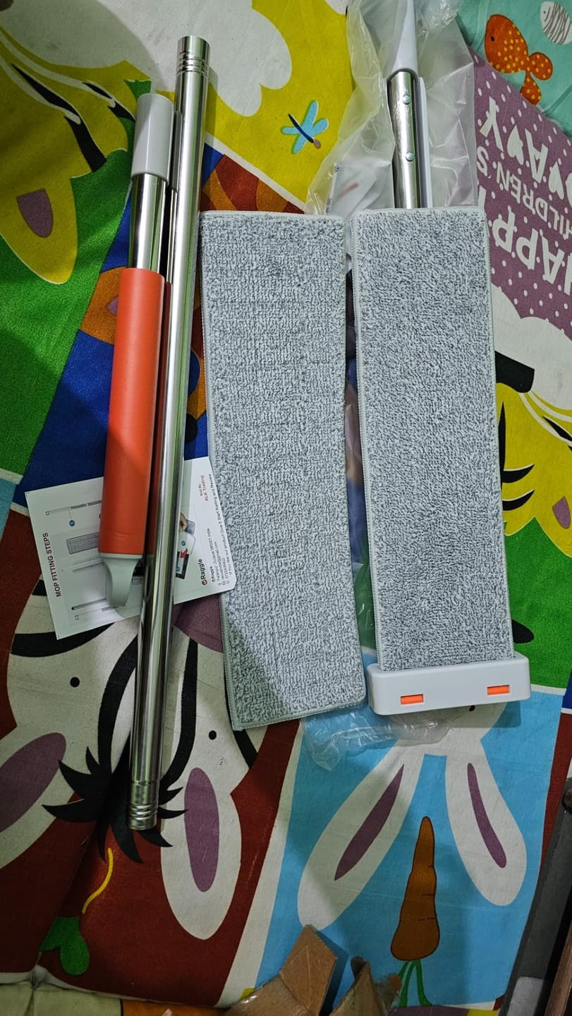 Customer photo review of 360° Flat Mop – Wet & Dry Floor Cleaner