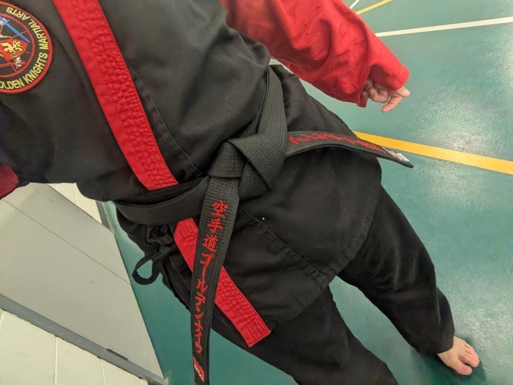Customer photo review of Isami Karate Black Belt Premium