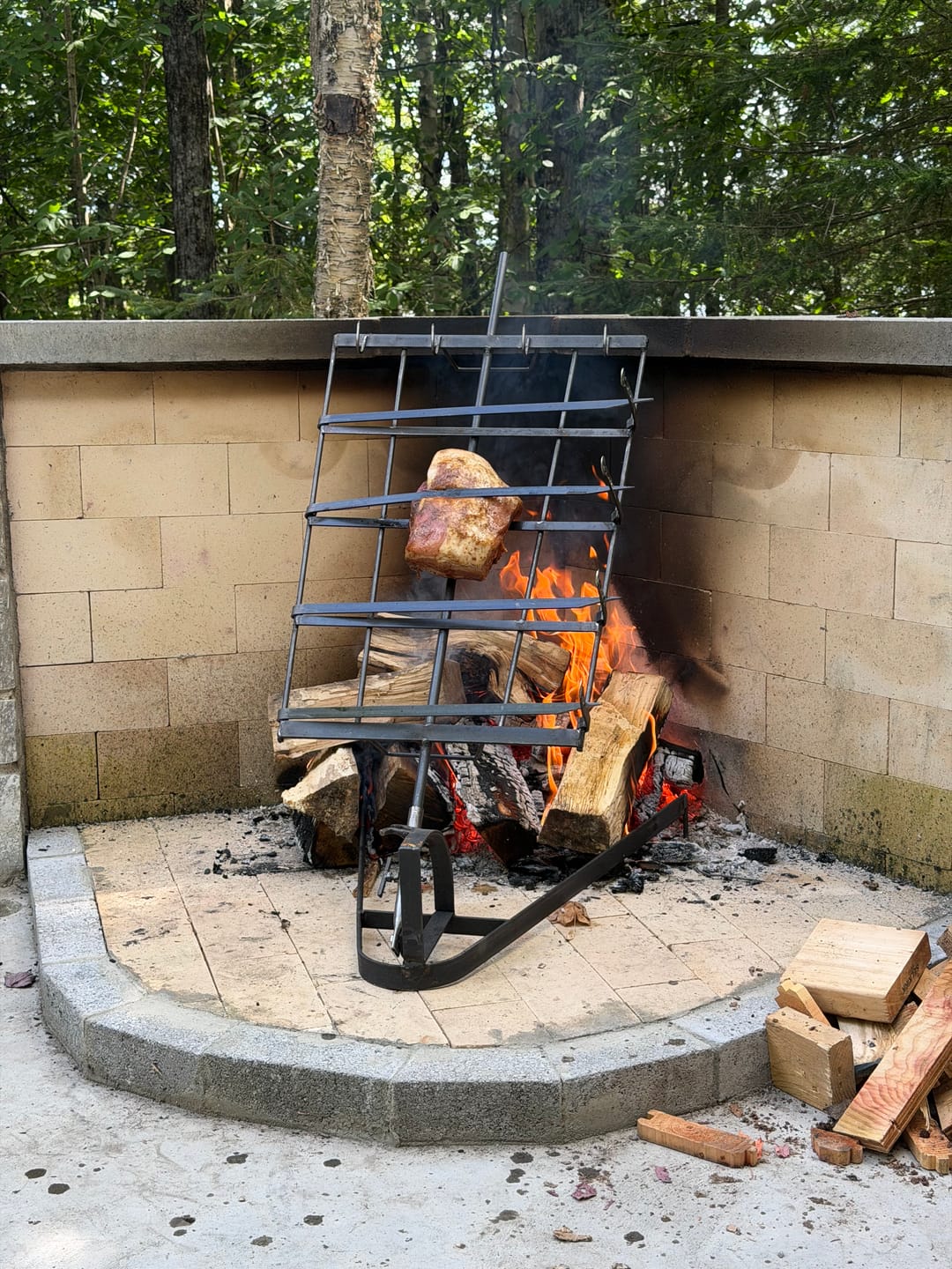 Customer photo review of Argentinian Iron Cross Grill