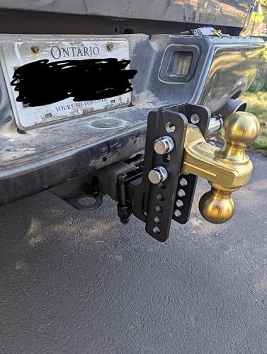 Customer photo review of TYT 14K Adjustable Dual-Ball Hitch for 2″ Receiver