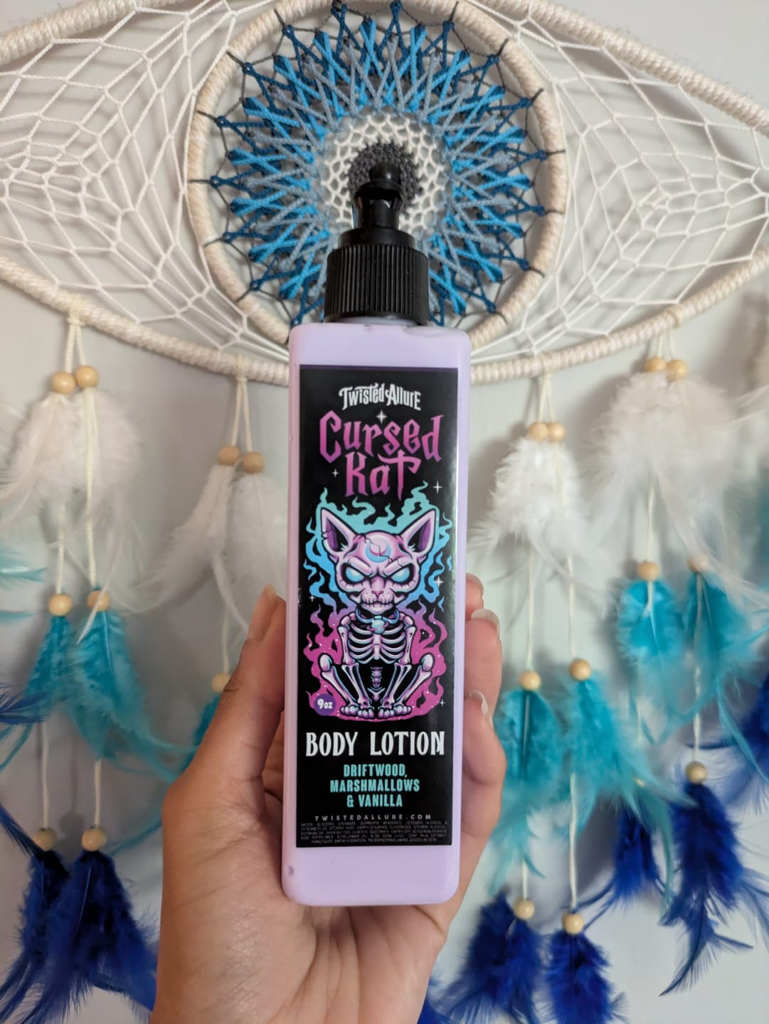 Customer photo review of Cursed Kat Body Lotion
