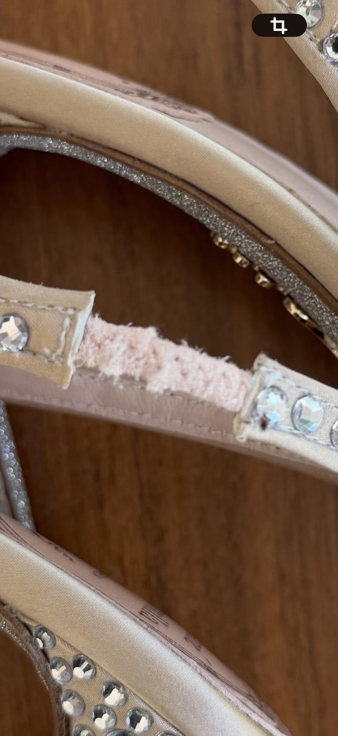 Customer photo review of RC Slingback Shoes Pink Rhinestone Sheepskin 281982
