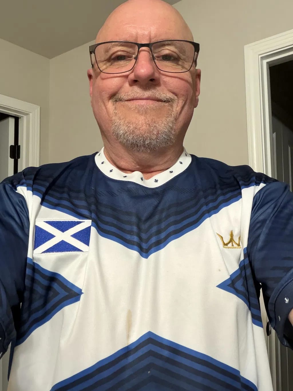 Customer photo review of Scotland Heritage Custom Football Jersey