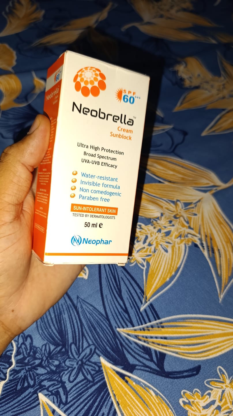 Customer photo review of Neobrella Sunblock Cream SPF60 PA+++