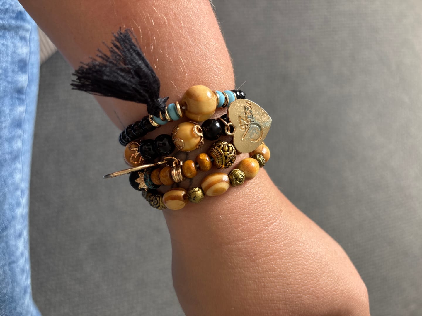 Customer photo review of Ninda - Stretchy Doodah Stack Bracelet