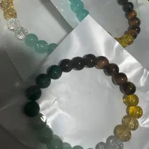 Customer photo review of FuAttract Prosperity & Success Energy Tiger Eye Malachite Green Aventurine Wealth Bracelet