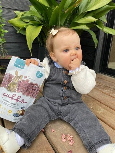 Customer photo review of Puffs Manzana Arándano Familiar