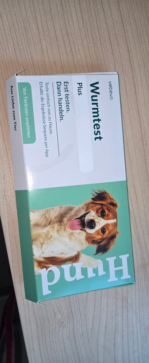 Customer photo review of Wurmtest Plus Hund Sparpaket