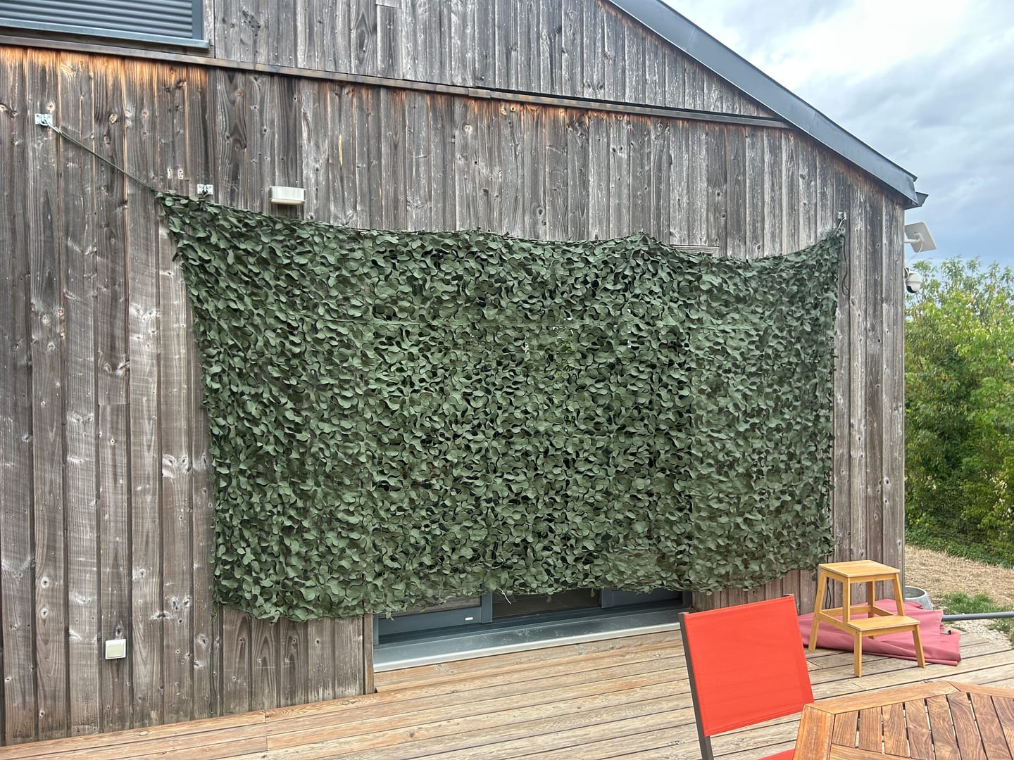 Customer photo review of Filet de camouflage renforcé vert