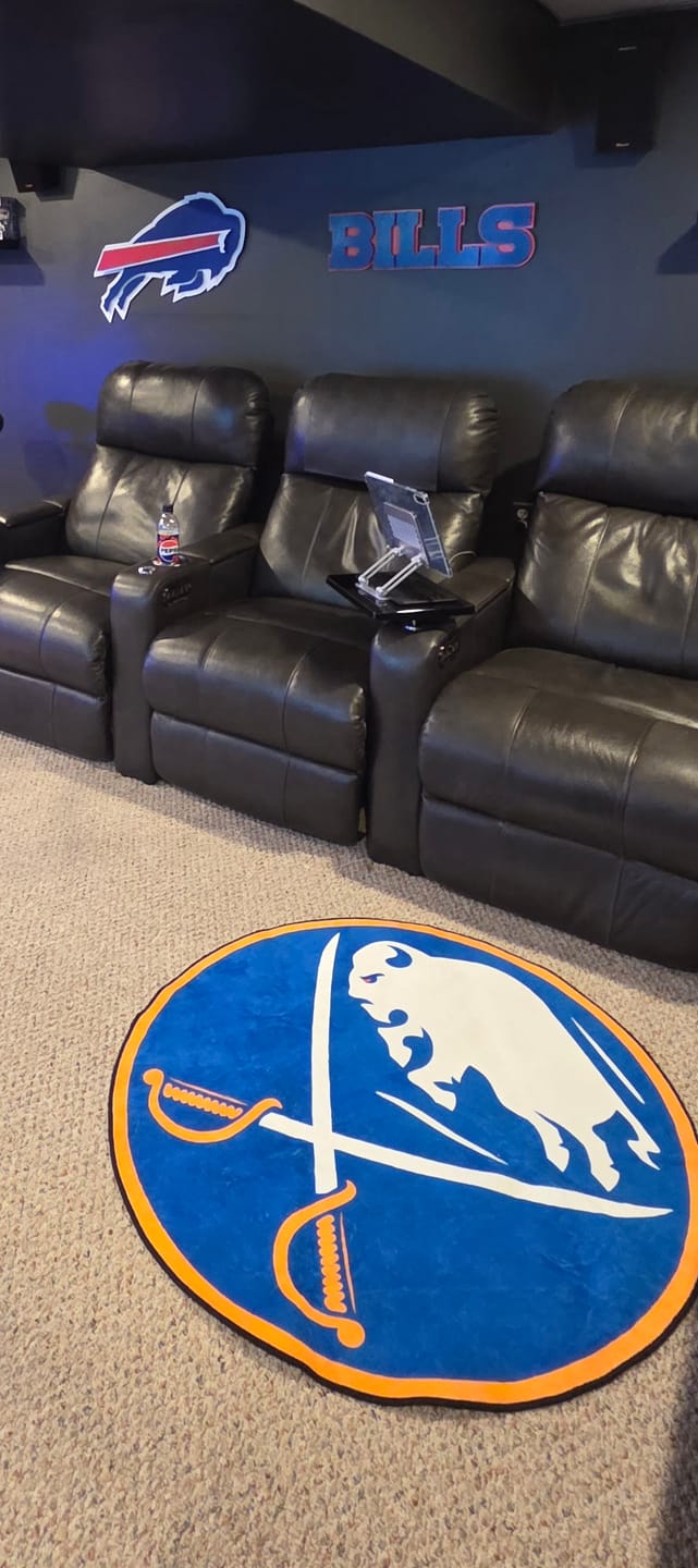 Customer photo review of Buffalo Sabres rug