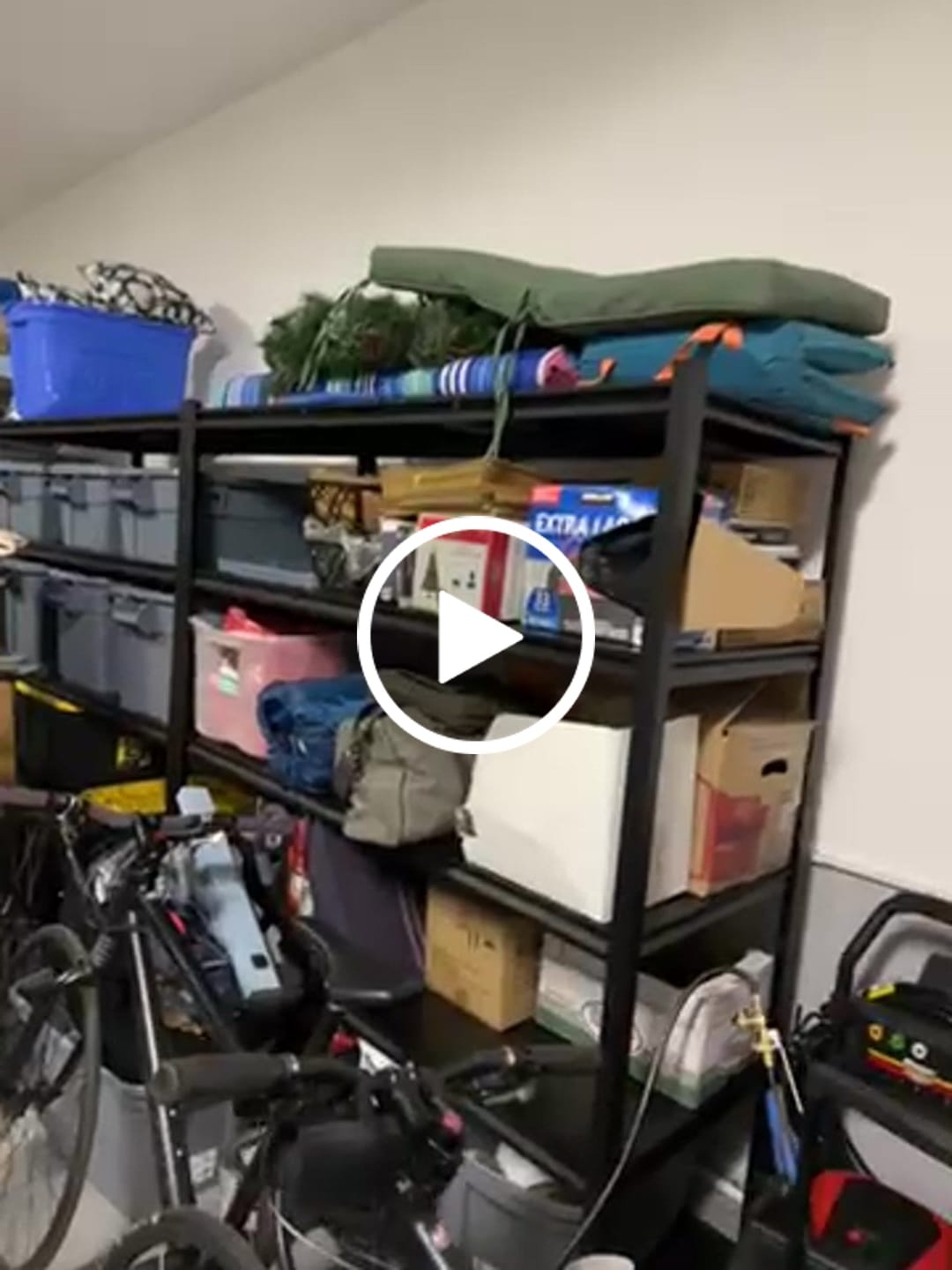 Customer video review of REIBII Industrial Garage Shelving, Heavy Duty Storage Shelves, Adjustable Metal Shelving for Basement Warehouse