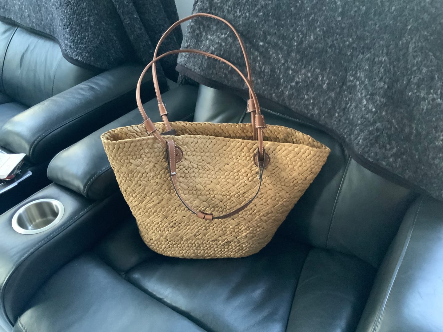 Customer photo review of Margot Woven Summer Tote