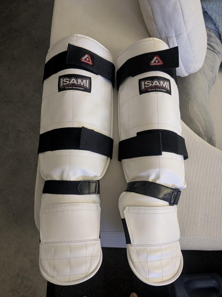 Customer photo review of Kickboxing Shin Guards