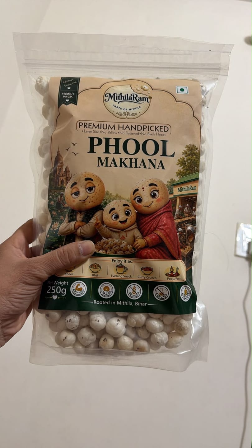 Customer photo review of MithilaRam™ Handpicked Big Size Phool Makhana (250 g)