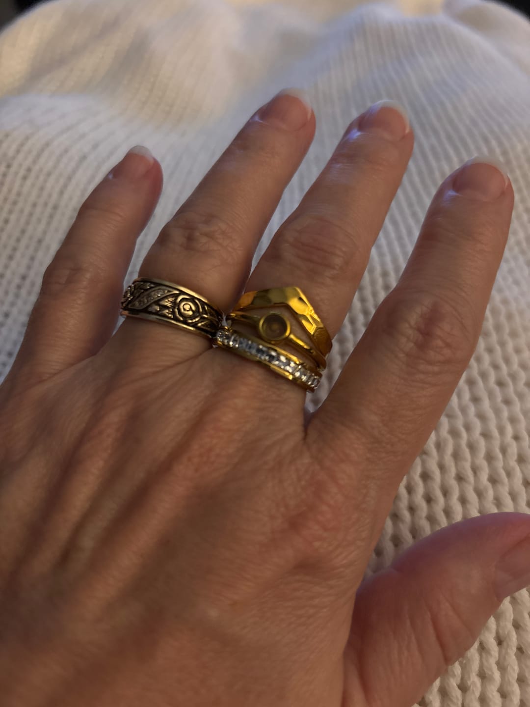Customer photo review of Chevron Mountain Studded Stack
