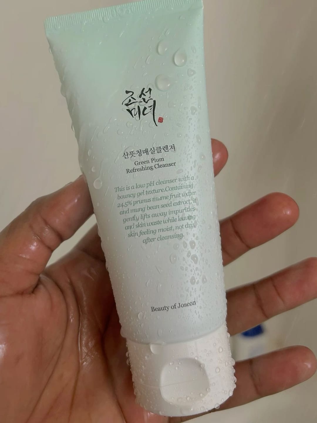 Customer photo review of غسول البرقوق الأخضر المنعش من بيوتي أوف جوسون - 100مل