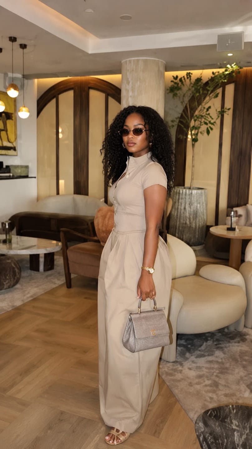 Customer photo review of Zip Front Maxi Dress