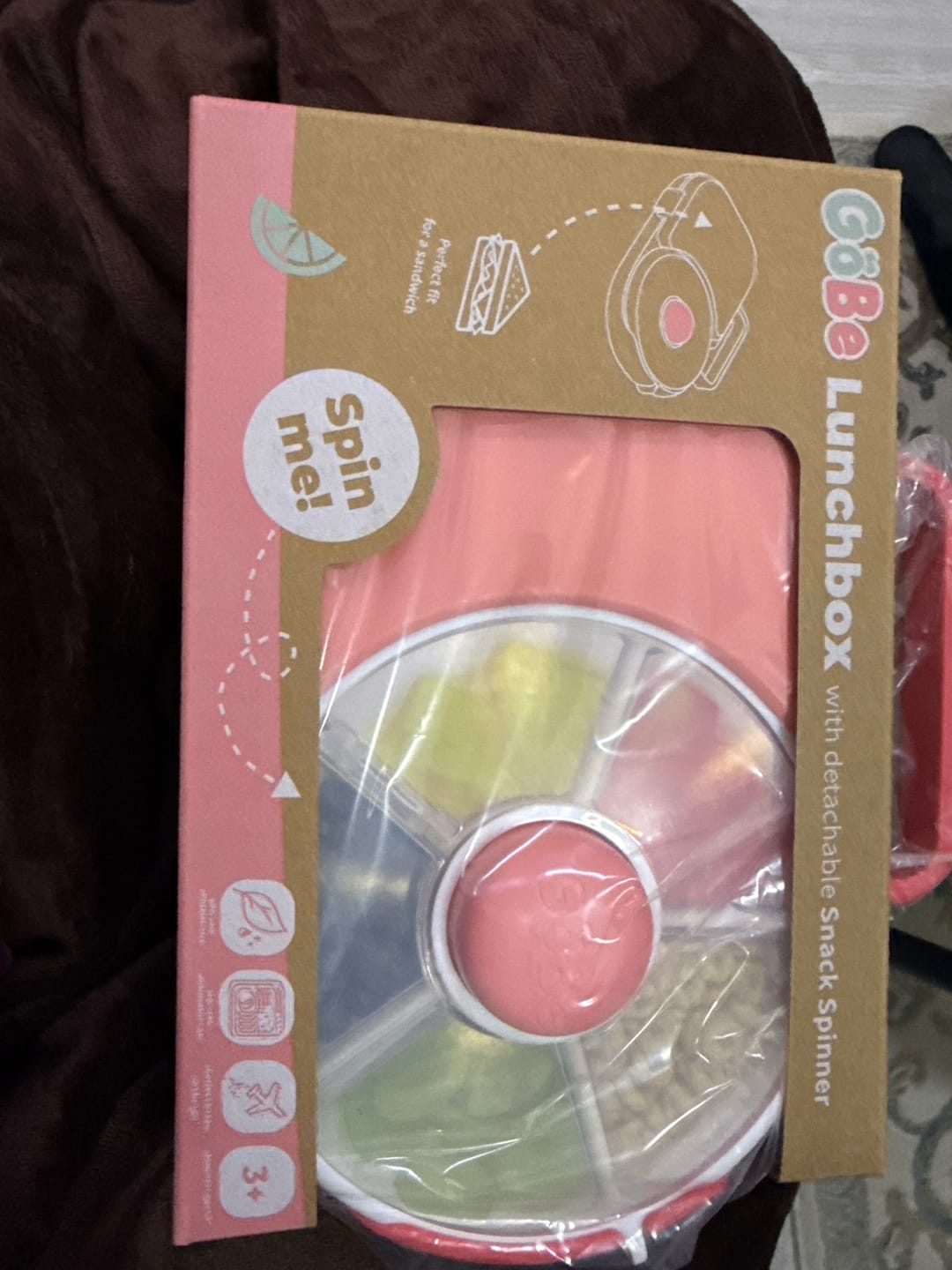 Customer photo review of GoBe Lunchbox with Detachable Snack Spinner