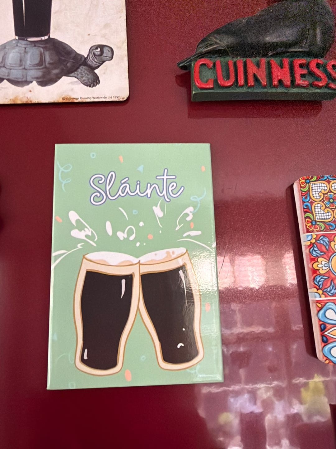Customer photo review of Slainte Magnet | Derry Nice Things