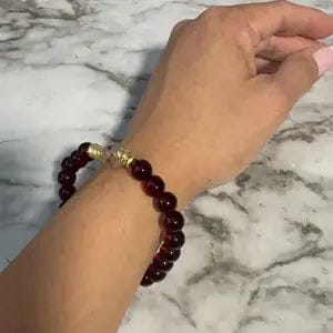 Customer photo review of FuAttract Wealth Attraction & Good Fortune Red Agate Fashion Prosperity Bracelet