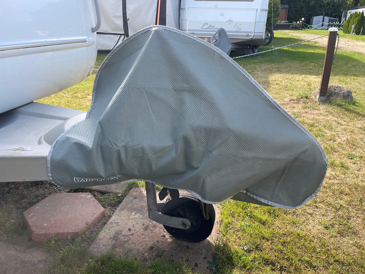 Customer photo review of Deichselabdeckung Grau