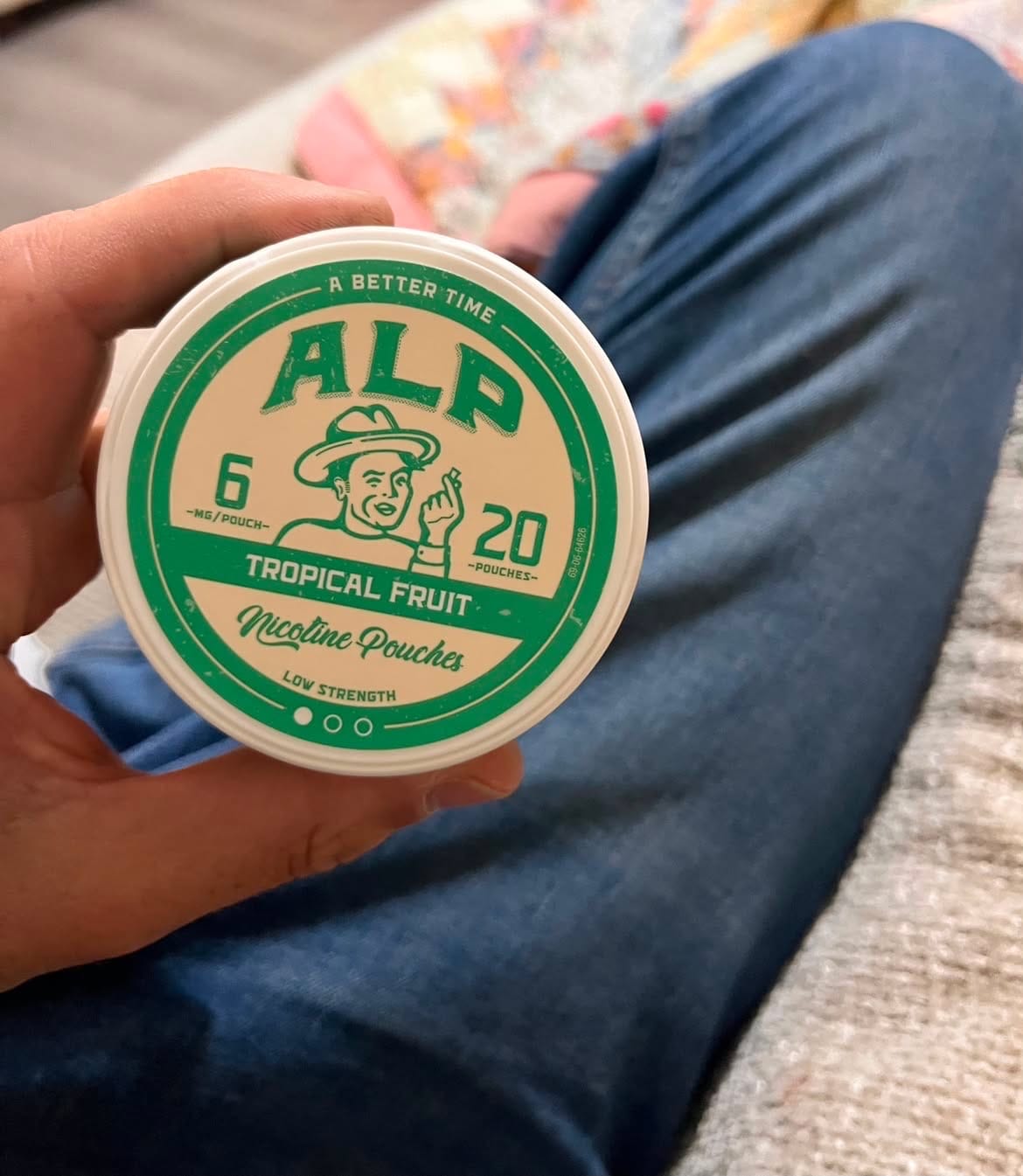 Customer photo review of Tropical Fruit Nicotine Pouches