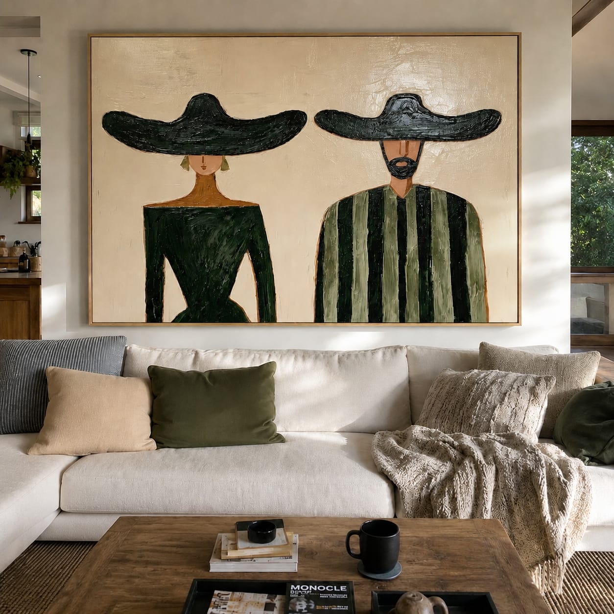 Customer photo review of Midnight Duo-Black Hat Portrait Painting