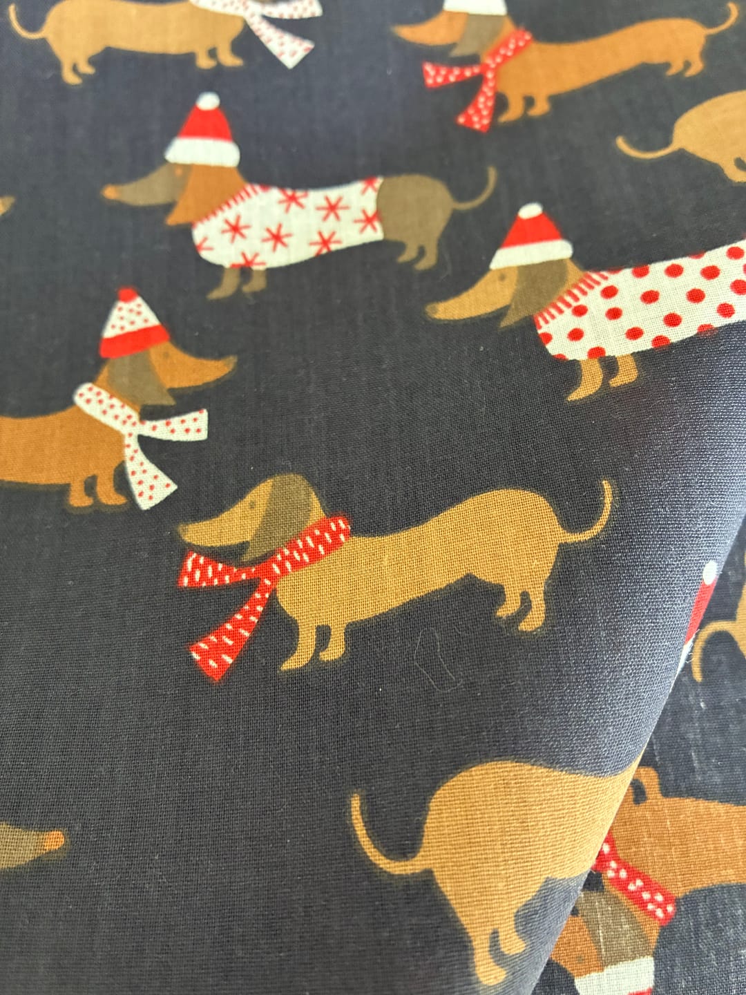 Customer photo review of Winter Dogs Polycotton Fabric