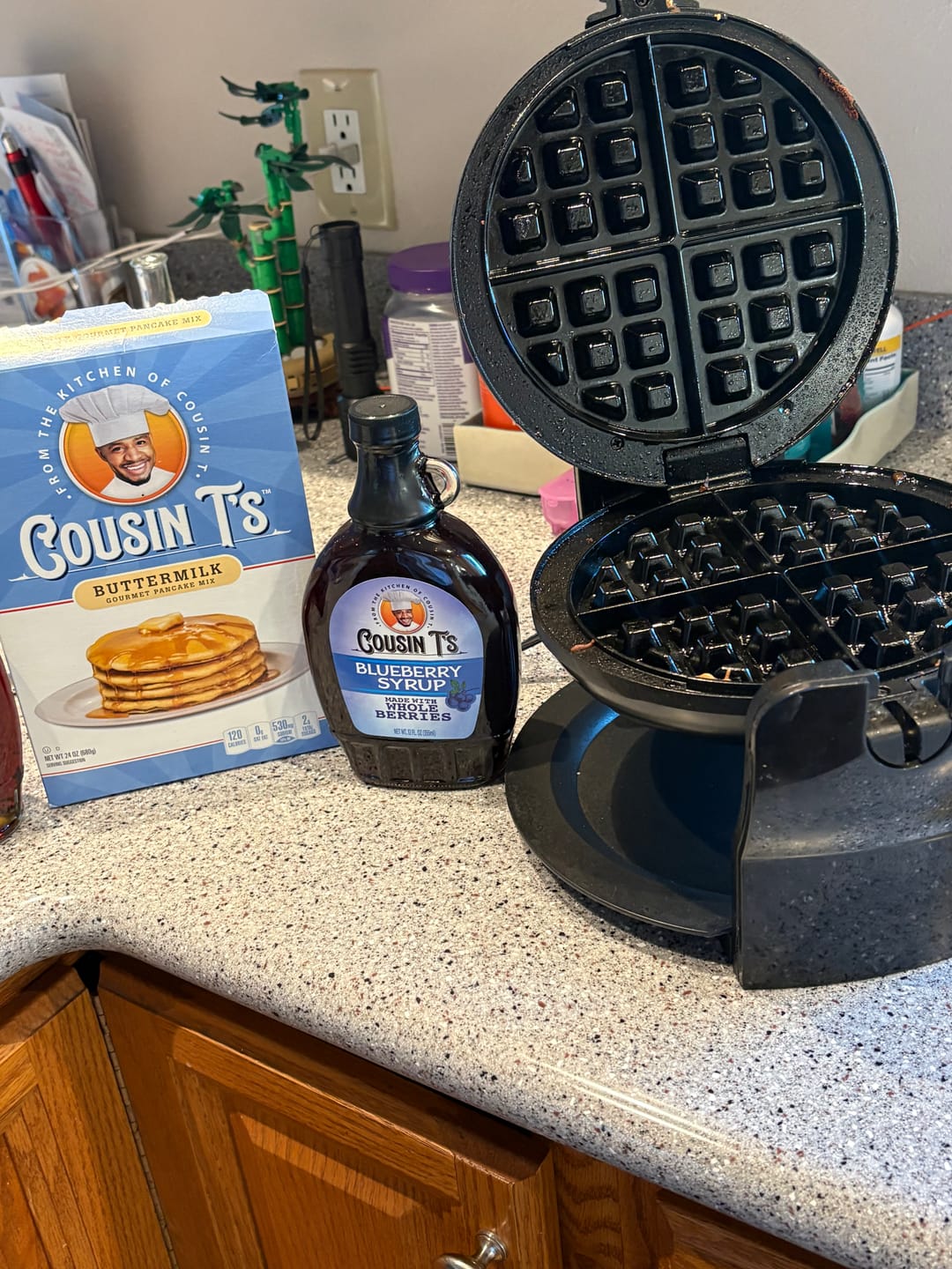 Customer photo review of Cousin T's Blueberry Syrup