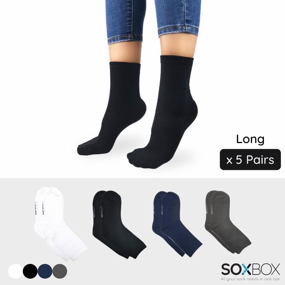 Customer photo review of [5 Pairs] Long Cotton Socks