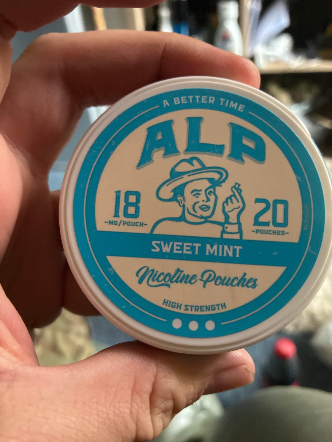 Customer photo review of Mountain Wintergreen Nicotine Pouches