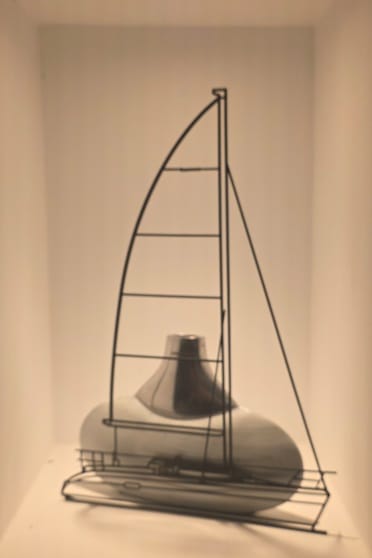Customer photo review of Your Custom Boat Silhouette Metal Wall Art