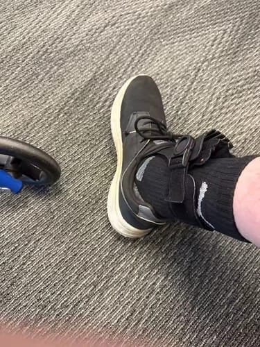 Customer photo review of Morehea Foot Drop AFO Brace