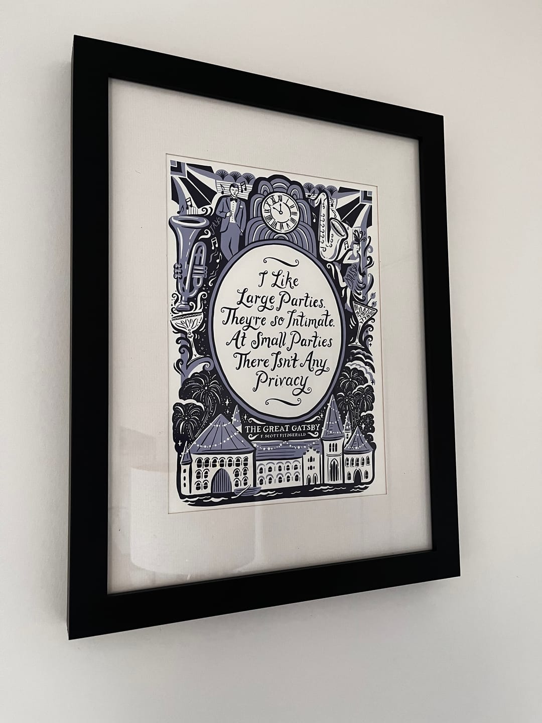 Customer photo review of The Great Gatsby print