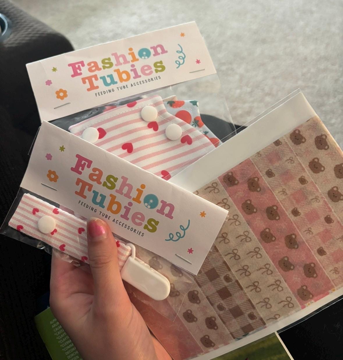 Customer photo review of NG Tube Tape Adhesive Medical Tape for Feeding Tubes Oxygen Central Lines Catheters