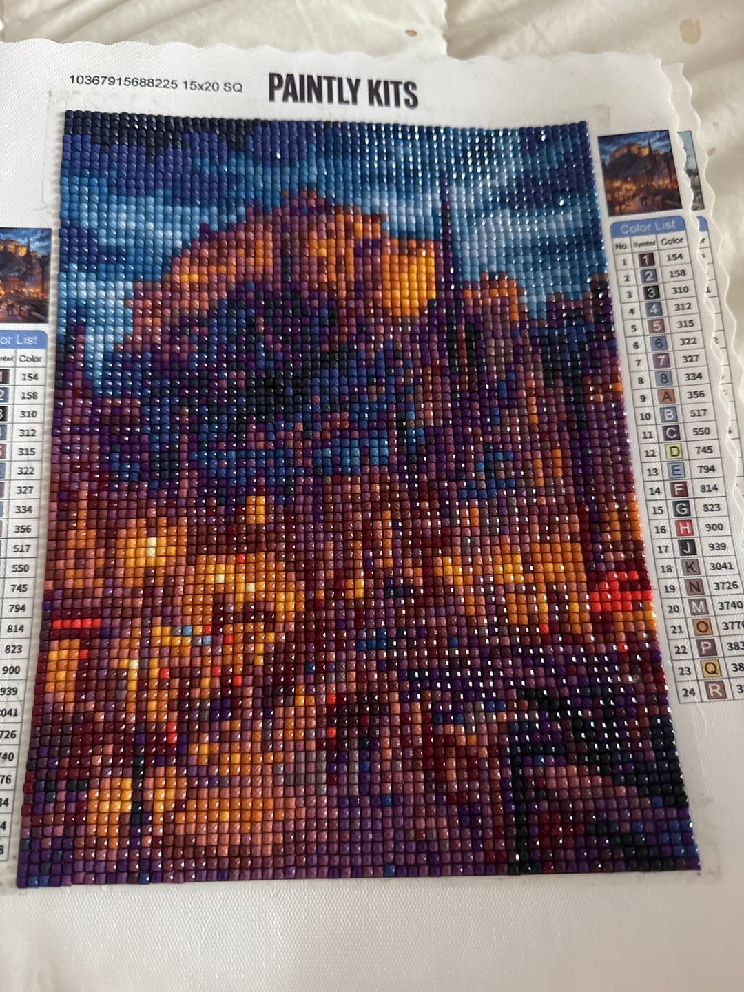 Customer photo review of Edinburgh Night (Diamond Painting)