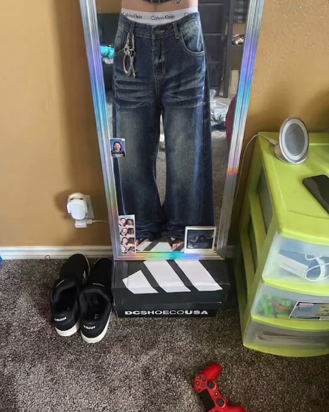 Customer photo review of MEN'S STRAIGHT BAGGY JEANS