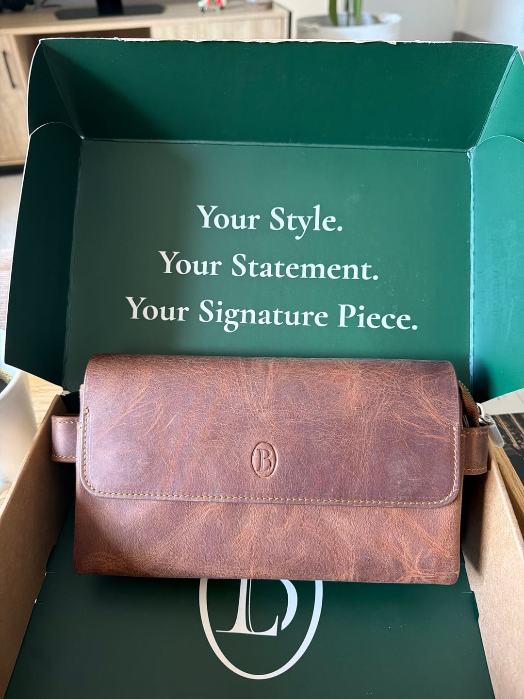 Customer photo review of Milano Clutch Brown