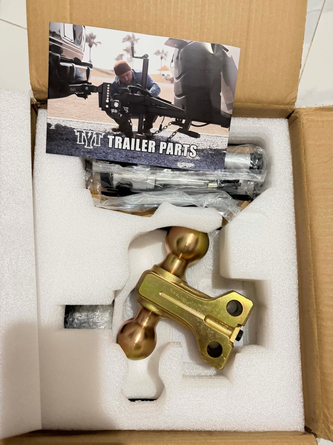 Customer photo review of TYT 14K Adjustable Dual-Ball Hitch for 2″ Receiver