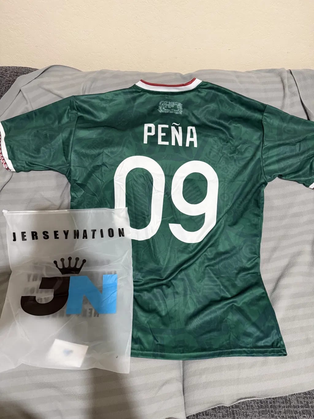 Customer photo review of Mexico Heritage Custom Football Jersey