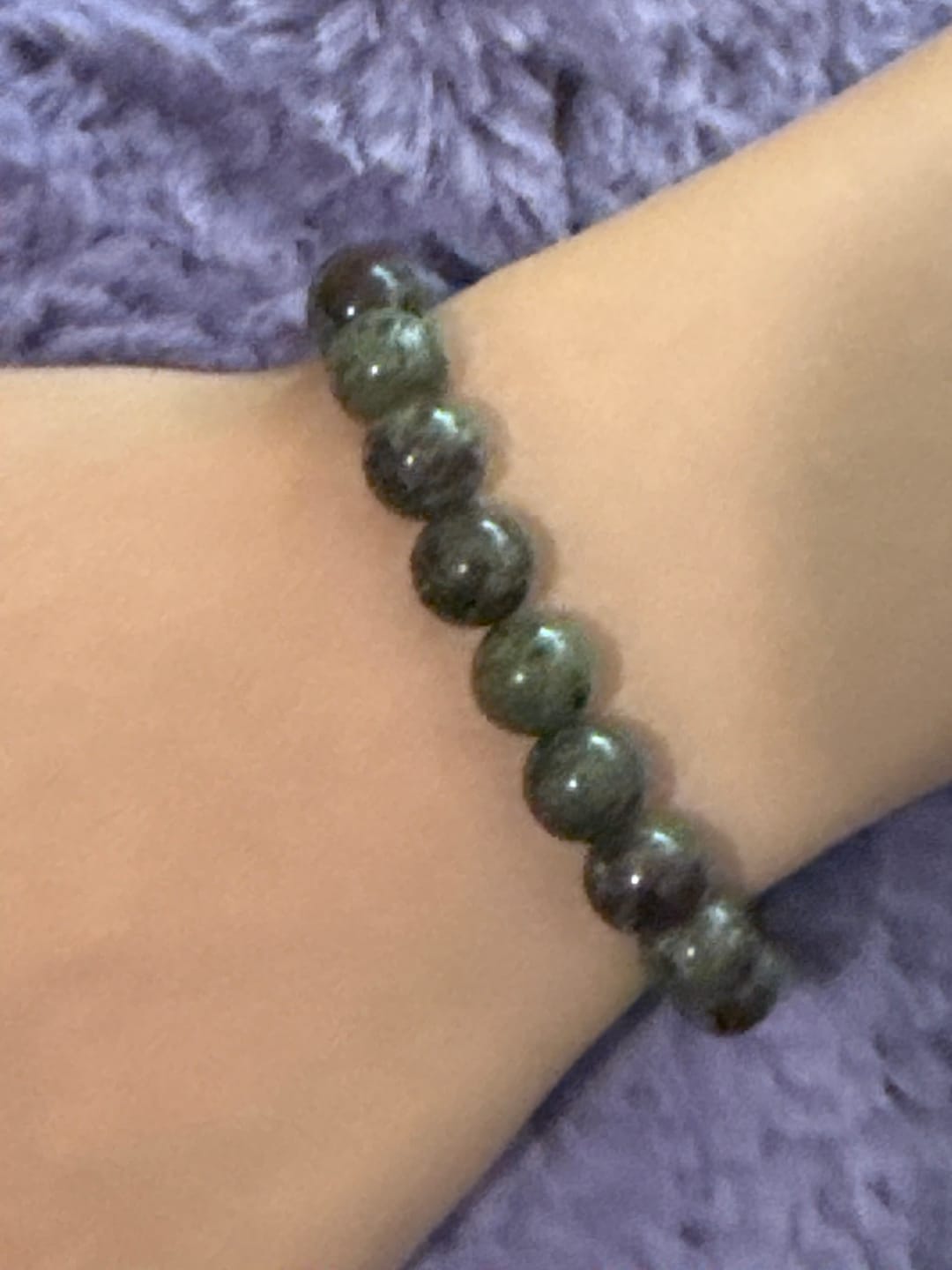 Customer photo review of Bloodstone Bracelet